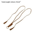 thumbnail image 3 of Unique Bargains 1 Pc Adjustable Waist Belt Bohemian Tie Belt Bohemian Round Ring Pattern Light Brown, 3 of 5