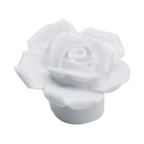 Rose Flower Ceramic Cabinet Wardrobe Drawer Cupboard Pull Knob Furniture Handle Dresser Knob - 1Pc