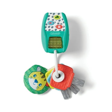 Infantino Music & Lights Busy Play Key Teether Set, Babies 6-12 Months, Multicolor
