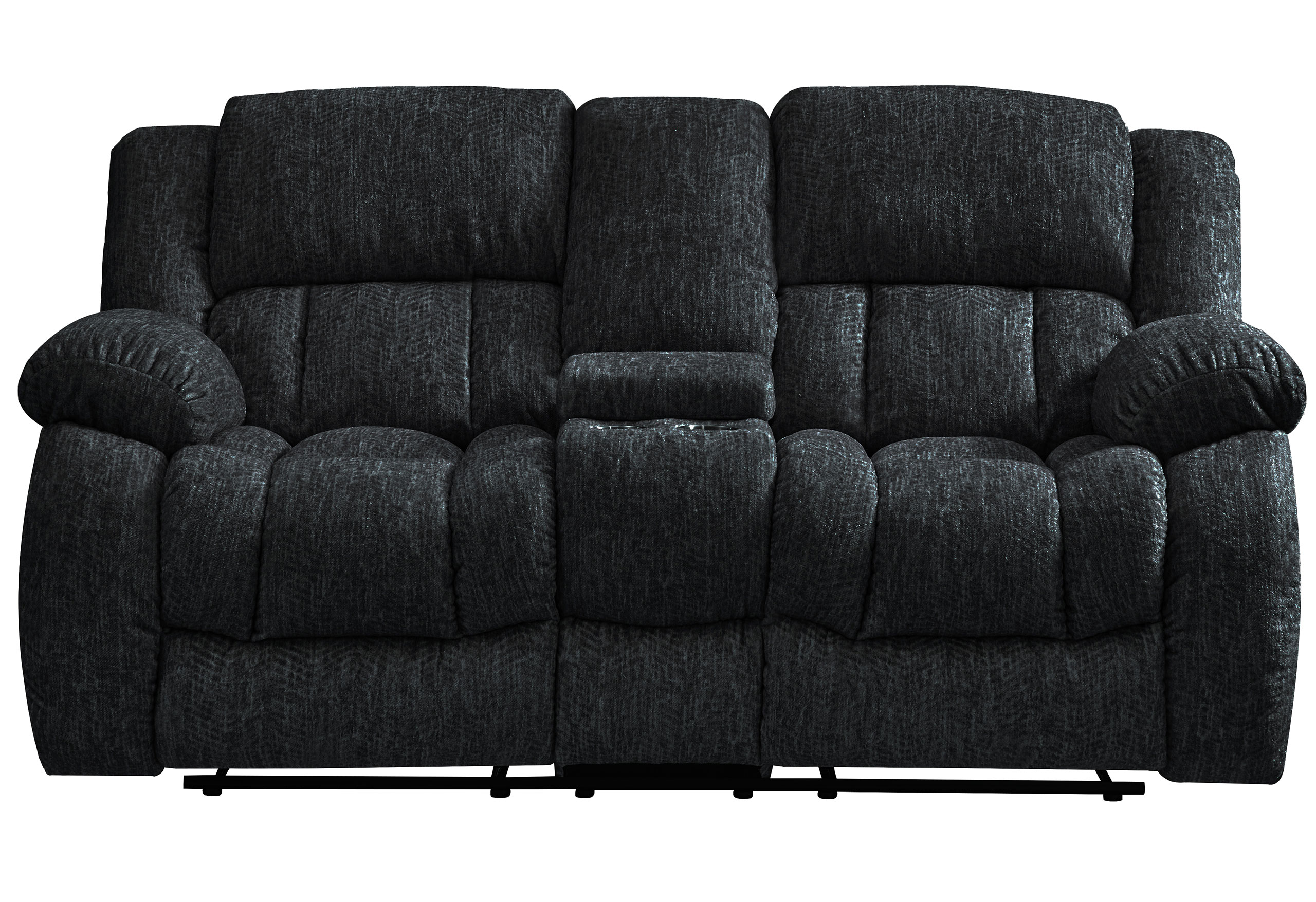 U250 EBONY RECLINING SOFA/CONSOLE RECLINING LOVESEAT/GLIDER RECLINER