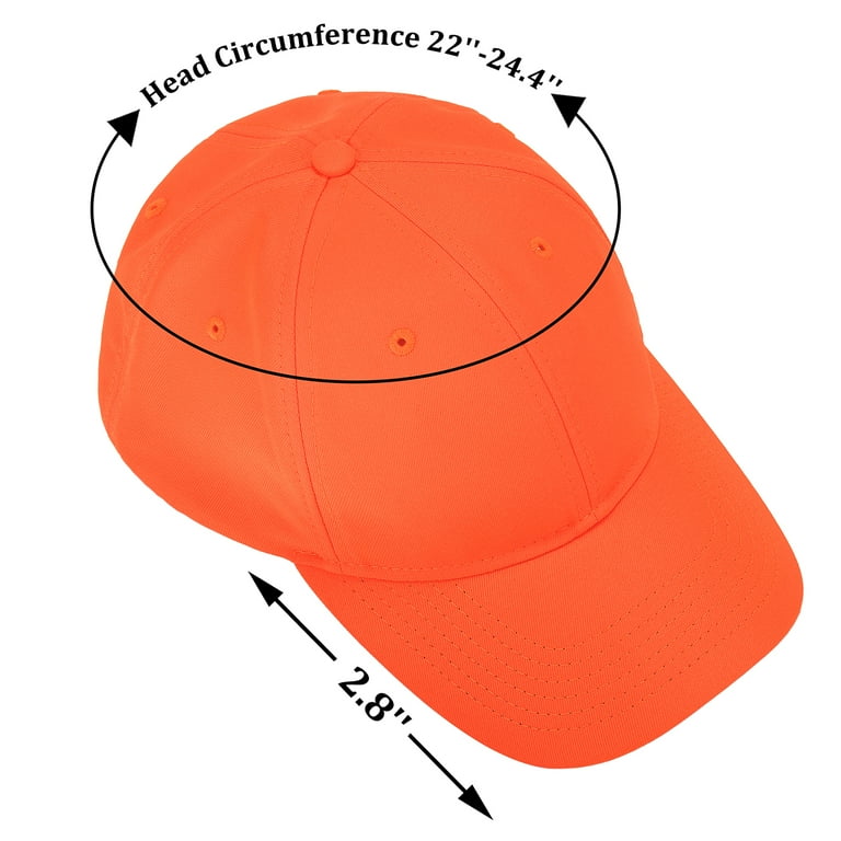 Tirrinia Blaze Orange Hunting Neon Basics Cap Low Profile