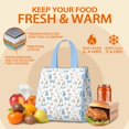 thumbnail image 5 of Princess Pattern Insulated Lunch Bag for Women & Adults,Large Portable Soft Cooler Lunch Bag,Thermal Food Storage Tote with Pearl Cotton,8.66L,8.75x5.75x9.5 Inch, 5 of 6