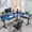Carbon Fiber Black, variant on KeyWhat 60" L Shaped Standing Desk, Electric Height Adjustable Computer Desk with Shelves & Keyboard Tray, Corner Gaming Desk with LED Strip & Power Outlets, Antique White