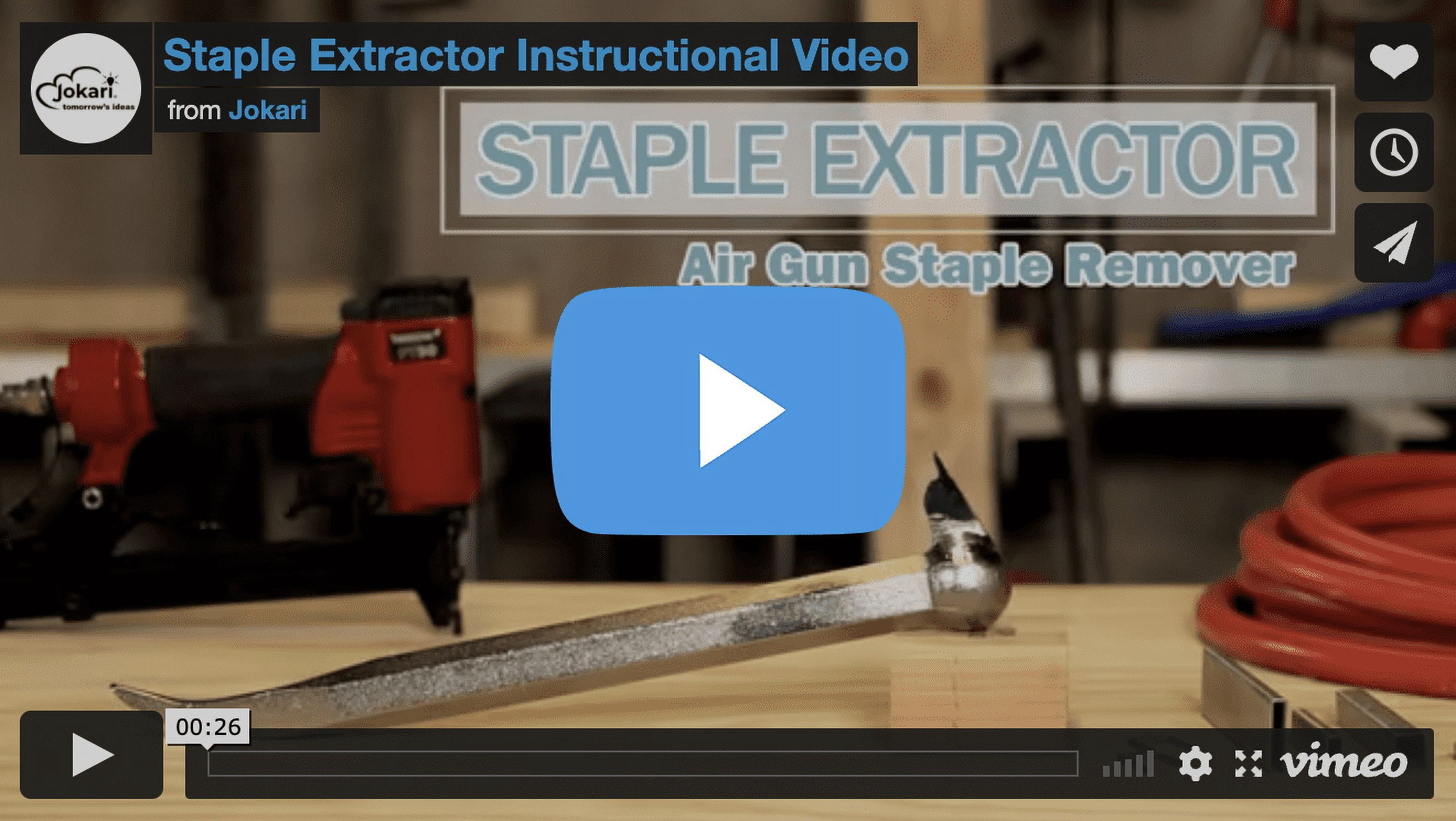 Jokari Industrial Strength 14 Inch Air Gun Staple Extractor Heavy Duty Tool