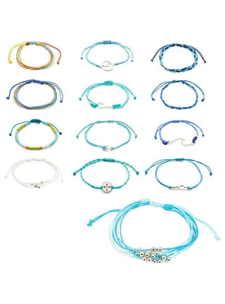 Thick Royal Blue Cord Bracelet for Men Women Teen Unisex Adult - Waterproof  Nylon Surfer String Friendship Bracelets Summer Beach Accessories