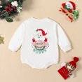 thumbnail image 3 of Gupgi Bébé Fille Garçon Chandail en Molleton de Noël Barboteuse Manches Longues Col Rond Imprimé Père Noël 0-24M, 3 of 9