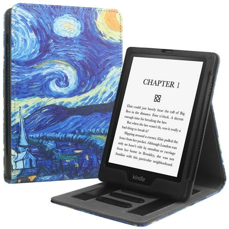 SaniMore for Kindle Paperwhite 5 (11th Generation 2021), Smart PU Leather Viewing Stand Cover with Auto Wake/Sleep [Anti-slip Strips] Shockproof Full Protection for 6.8" Kindle Paperwhite, Starry Sky