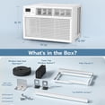 thumbnail image 5 of KISSAIR 10,000 BTU 115V U Shaped Window Air Conditioner, for Small Room AC Unit air conditioner Easy Installation, Cools up to 450 Sq. Ft, 5 of 7