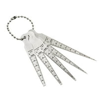 figatia 5 Pieces Feeler Gauges Gaps Gauge Multipurpose Taper Gauges 1-10mm Gaps Measuring Tool Inspection Tool for Mechanical Bearing