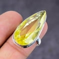 thumbnail image 2 of Natural Lemon Topaz Gemstone Handmade 925 Sterling Silver Gift Ring Size 7, 2 of 2