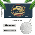 thumbnail image 2 of 1 Pcs 2D Flat License Plate Covers & Frames, American Eagle For Decorative Front, Waterproof For Decoration Aluminum License Plate Covers & Frames Cover For Men Women, 12" X 6", 2 of 7