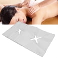 thumbnail image 4 of 100Pcs Face Rest Cover Hole Design Good Water Absorption Breathable Disposable Headrest Cover for Beauty Salons, 4 of 5