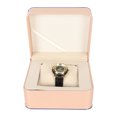 thumbnail image 3 of Reloj de pulsera para mujer, reloj de pulsera con espejo de cristal y movimiento de cuarzo, reloj Vintage con placa de esfera de aleación de cuero PU negro, 3 of 8