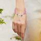 thumbnail image 5 of Pulsera de cristal de la flor de los cabritos con la joyería fina ajustable de cristal para las muchachas, 5 of 6