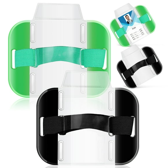 Miangastore Porte-Badges en PVC avec Sangle Réglable pour Cartes Adapté pour le Travail et la Vie Quotidienne Couleur Assortie