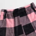 thumbnail image 4 of Hpapadks Women's Pants Winter Warm Plaid Flannel Casual Elastic Waist Pajama Pant Womens Slacks Pink S, 4 of 5