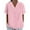 #01 Pink 【PICK YOUR FAVORITES & STOCK UP】, variant on Women's Short Sleeve Lapel Button Down Casual Shirt Tops Blouses for Women Solid Color Business Casual Work Office Vacation Daily Wear Fashion Essential Gift for Ladies | Aestivo,Pink XL