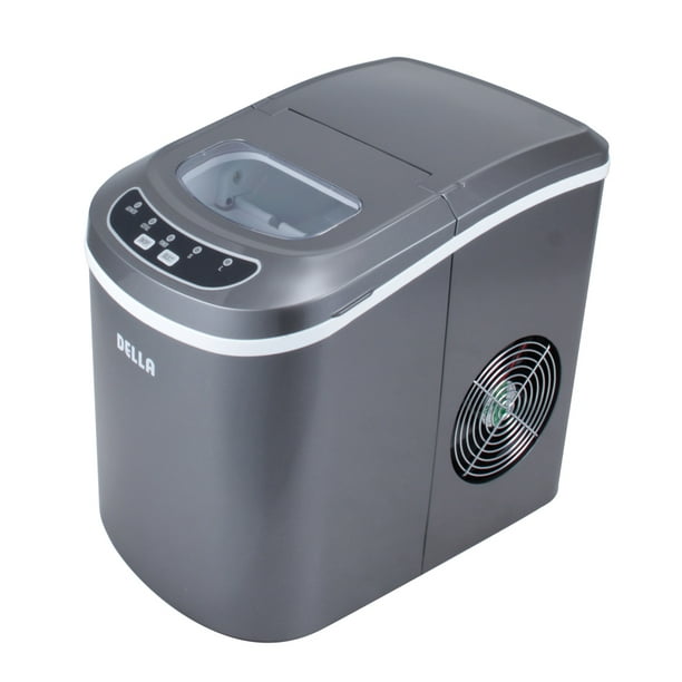 DELLA Electric Ice Maker Portable High Capacity up to 26lb, Silver ...