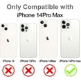 thumbnail image 2 of Magnetic Clear for iPhone 14 Pro Max Case [Never Yellowing] [Compatible with MagSafe] Luxury Plating Shockproof Protective Slim Phone Case for iPhone 14 Pro Max 2022-Black, 2 of 12