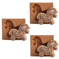 thumbnail image 1 of Molde de madera para galletas, molde en relieve, molde de madera para galletas con forma de animal tallado en 3D, 1 of 6
