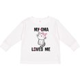 thumbnail image 3 of Inktastic My Oma Loves Me Girls Gift Girls Long Sleeve Toddler T-Shirt, 3 of 5