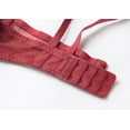 thumbnail image 2 of Sexy Lingerie Female Ultra-thin Hollowing Sponge-free Transparent Lace Underwear Large Breasts Show Small Plus Size Bra Set, 2 of 3