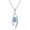 Topaz, variant on Crystal Necklace 925 Sterling Silver Anchor Evil Eye Lotus Scottish Thistle Ballerina Jelly fish Mother Daughter Claddagh Jewelry for Anniversary Birthday Christmas Gifts Men Women