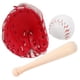 thumbnail image 4 of 1 conjunto de mini kit de bola de bate de béisbol Mini House Ornamentos deportivos de miniatura, 4 of 6