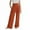Orange#850, variant on LIIPEE Girl Boy Casual Pants Solid Color Elastic High Waist Straight Wide Leg Trousers With Pockets Girls Breathable Picnic Stretch Street Outdoor Hiking Pants,Green,13-14 Years