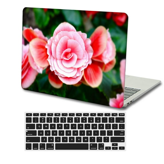 KSK KAISHEK Hard Case Shell Cover Only Compatible Old MacBook Pro 13"( Retina Display, 2015/2014/2013/2012) + Black Keyboard Cover Model A1425/A1502, No CD-ROM / USB-C Rose series 0895