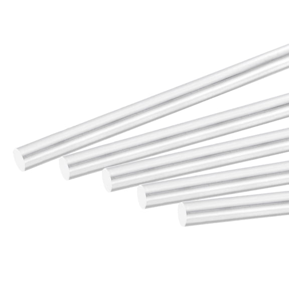 Uxcell Aluminum Solid Round Rod 5mm Diameter 250mm Length Lathe Bar Stocks for DIY Craft Pack of 10pcs