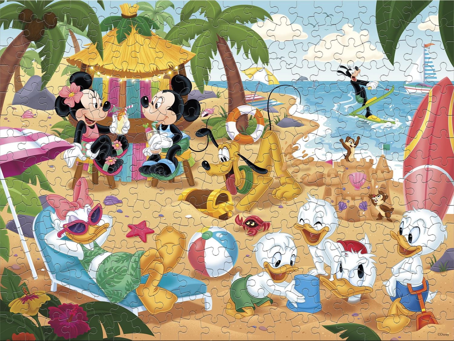 Ceaco - Disney - Mickey & Minnie at the Beach - Oversized 300 piece puzzle