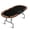 Brown PU+black plastic cup, variant on QinaQin Poker Table with Foldable Legs and Waterproof Padded Railings, Suitable for Casino Games