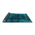 thumbnail image 2 of Ahgly Company Indoor Round Abstract Light Blue Modern Area Rugs, 6' Round, 2 of 4
