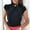 Black, variant on SNKSDGM Casual Easter Shirt Plus Size Tops for Women Long Sleeve Casual Tunics Women Short Puff Sleeve Casual Ladies Button Short Sleeve Blouses & Tops Short Sleeve Shirts for Women Casual Work