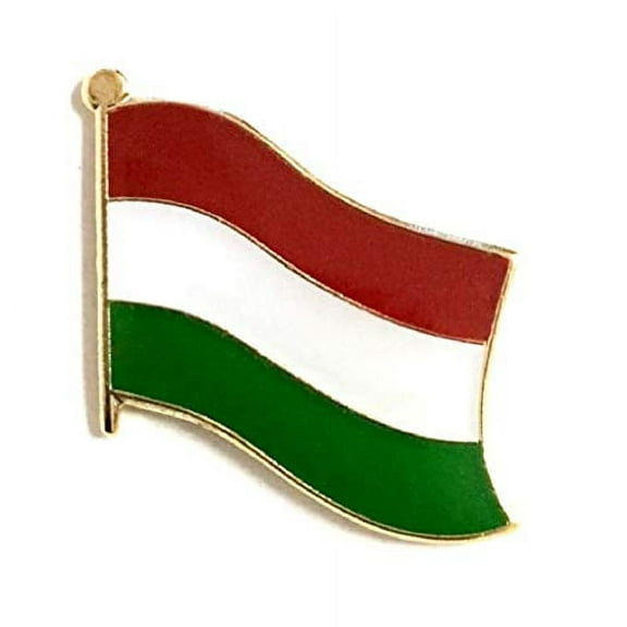 Pack of 50 Hungary Flag Lapel Pins, Hungarian Pin Badge