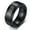 Black, variant on There is No God But Allah Spinner Ring for Men Women Arabic Calligraphy Islamic Messenger of Allah Rotatable Anxiety Relieving Finger Ring for Arabs Muslim Religious Corban Eid Jewelry, Silver ,#9