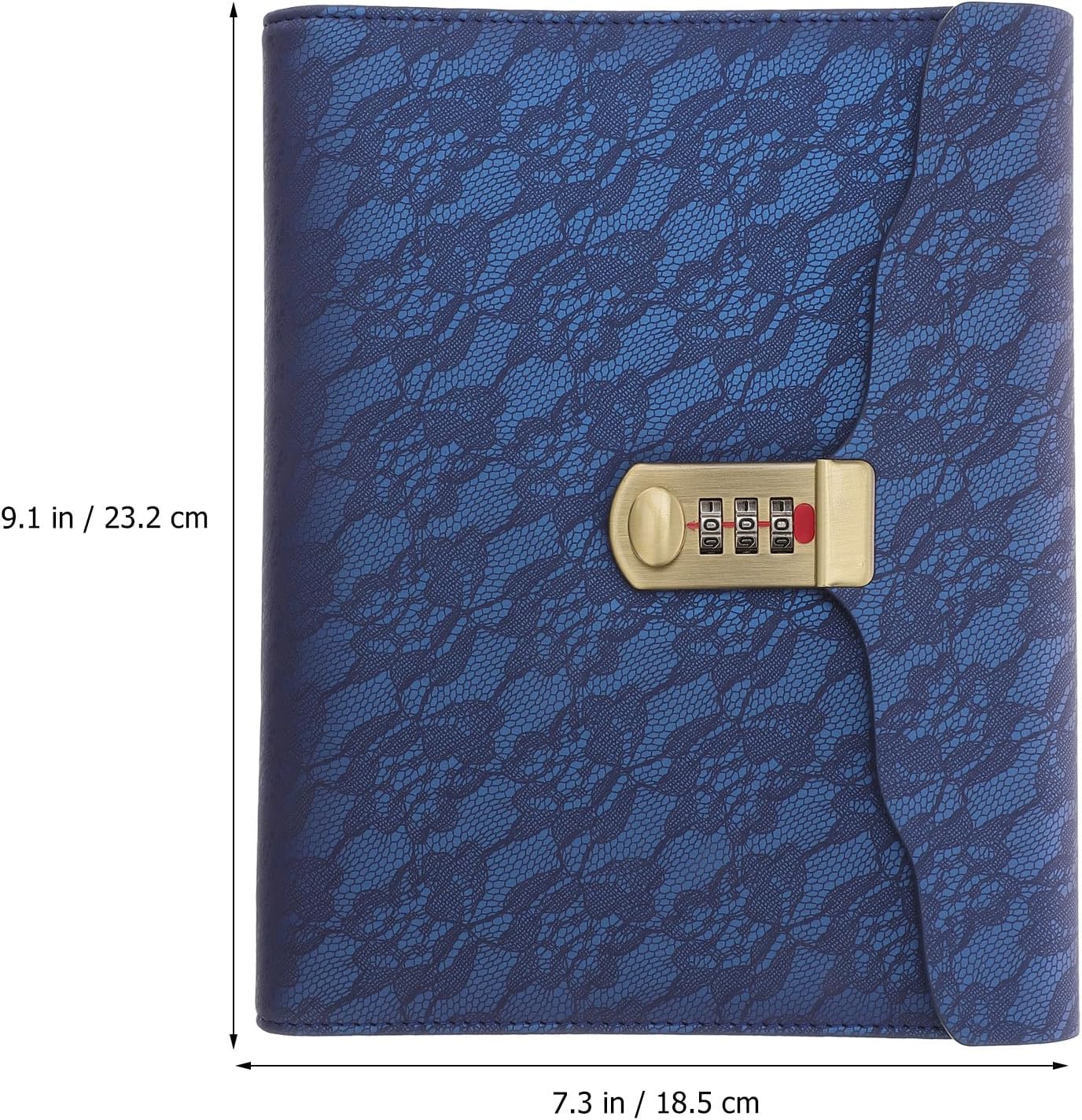 Travelers Notebook, A5 Binder Leather Refillable Notebook for Filler Paper Writing Pad, Journal Planner Binder Blue