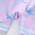 thumbnail image 5 of Tiijoy Girls UPF 50+ Cartoon Short Sleeve Rash Guard Swimsuit with Swim Cap, Sizes 2-12, 5 of 5