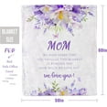 thumbnail image 5 of Gifts for Mom Blanket, Christmas Birthday Gifts for Mom, Birthday Gifts for Mom, Blanket Gifts for Mom from Daughter Son, Soft Flannel Purple Throw Blanket for Mom 60" x 50", 5 of 9