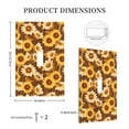 thumbnail image 3 of KLL Vintage Wood Grain Sunflower B Pattern Electrical Outlet Covers, 3" x 5" 1 Pack Electric Receptacle Plug Covers for Decorator Receptacle Outlet & Switch-Style T, 3 of 6