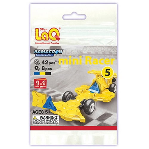 LaQ Hamacron Constructor Mini Airplane Building Kit - 50 Pieces, Age 5+, Educational Construction Toy, Made In Japan