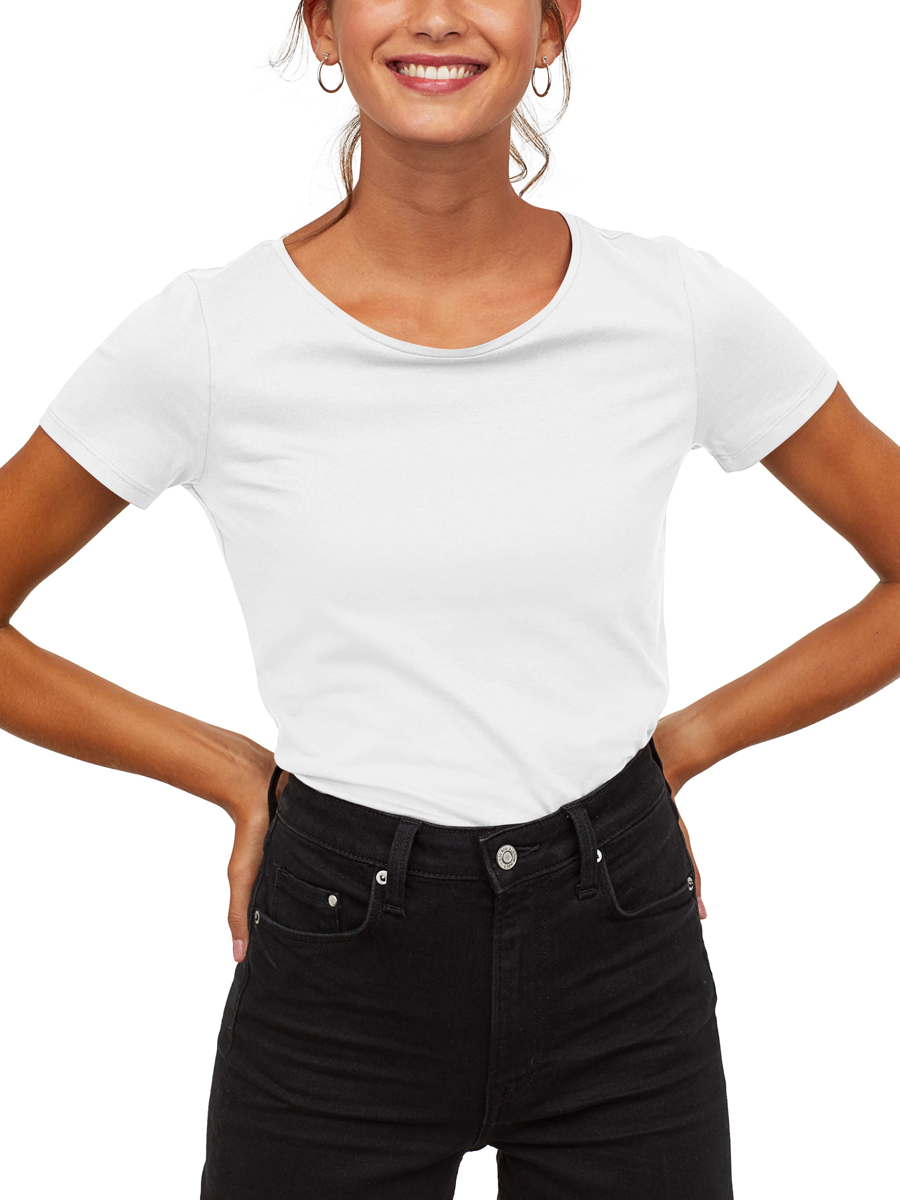 Hat and Beyond Women's Lightweight Longline Scoop Neck T Shirts with