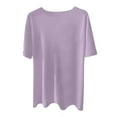 thumbnail image 4 of Men's Casual Solid Color V-Neck Gentleman's Business Short Sleeve Fitness T-Shirt L, 4 of 4