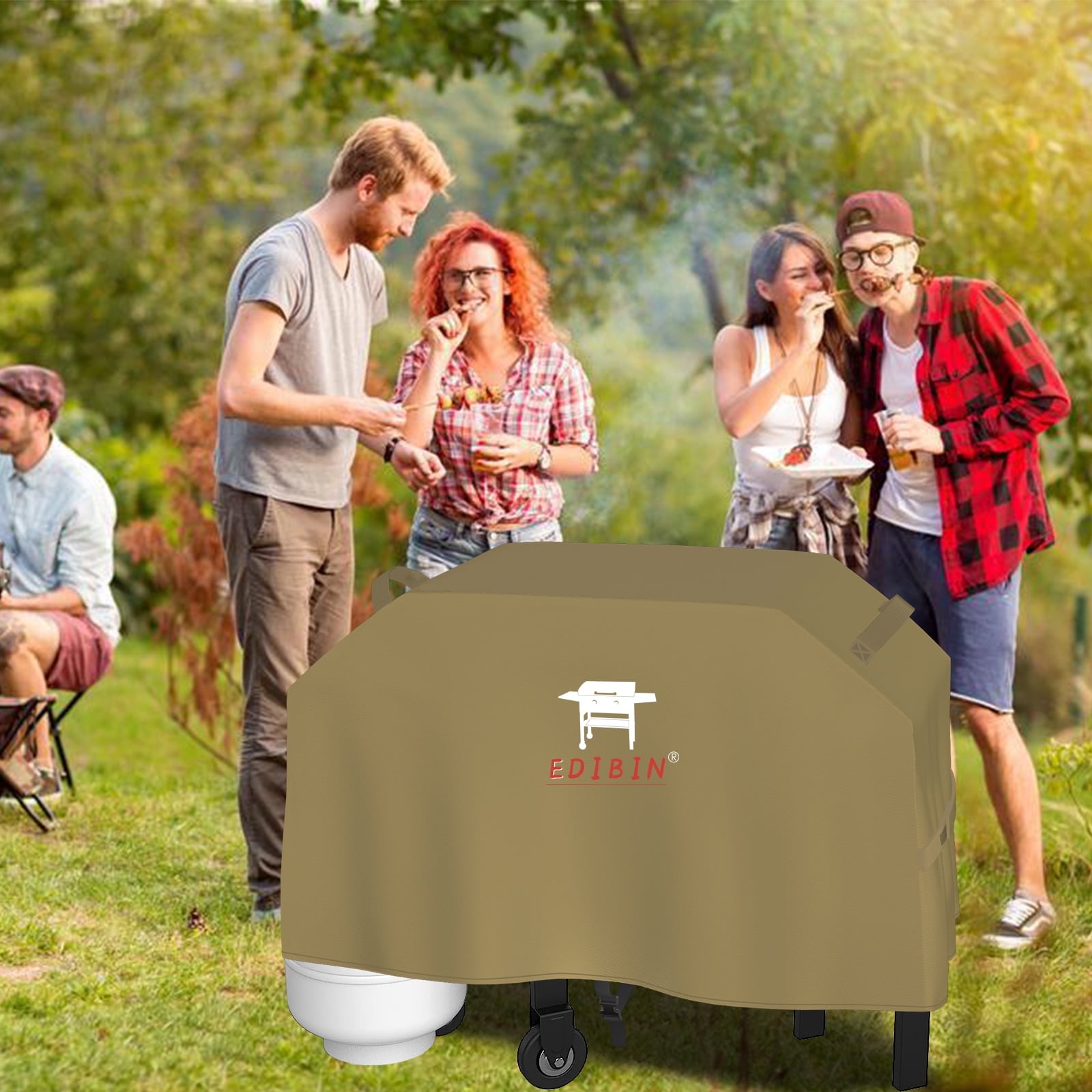 28 Inch Griddle Cover for Blackstone 28 Inch Griddle, Heavy Duty Waterproof Griddle Cover 28" for Blackstone 28 inch ProSeries Griddle,Fit Blackstone Griddle 28 inch Double Shelf with Hood(Tan)