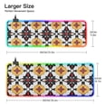 thumbnail image 3 of Illustration Of Geometric Shapes and Flowers RGB Gaming Mouse Pad Large Keyboard Mat Rubber Base 13 Light Modes, 3 of 6