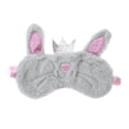 thumbnail image 1 of Ofertas Únicas 1 Pc Máscara para Ojos de Gato de Forro Polar Largo para el Hogar Gris, 1 of 4