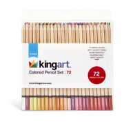 Kingart Studio, Colored Pencil Set, Soft Wax-Based Cores, Set of 72, For All Ages