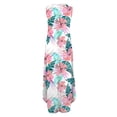 thumbnail image 4 of SMihono Robe Maxi Bohème d'Été pour Femmes Grande Taille Robe Longue Imprimée Sans Manches à Col Rond pour Femmes Robe de Plage Évasée, 4 of 5