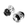 thumbnail image 1 of 14mm Motorcycle Slider Frame Aluminum Alloy Wheel Fairing Protection Crash Pad Protector Guard 46mm 46mm Silver Tone Black 2 Pcs, 1 of 7